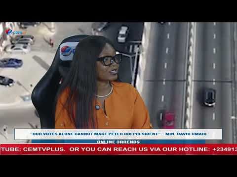 OUR VOTES ALONE CANNOT MAKE PETER OBI PRESIDENT – MIN. DAVID UMAHI - ONLINE 3RRENDS