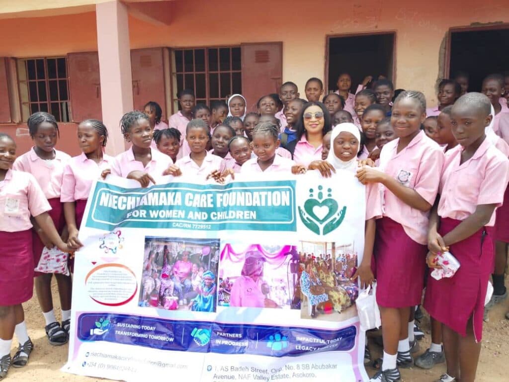 Foundation donates sanitary pads to 329 girls in Nasarawa