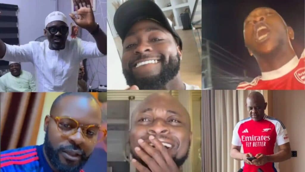 Davido, Falz, others celebrate Arsenal’s historic EPL title win