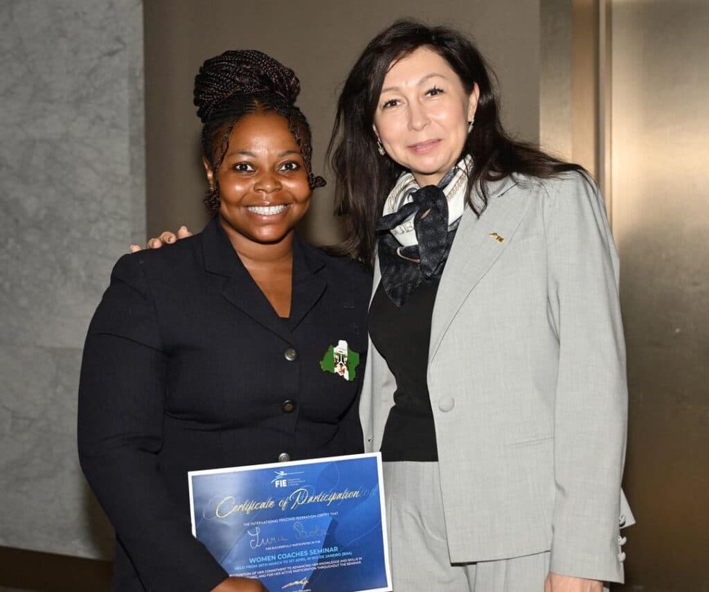 Fencing: Suru earns recognition at FIE women’s coaching seminar